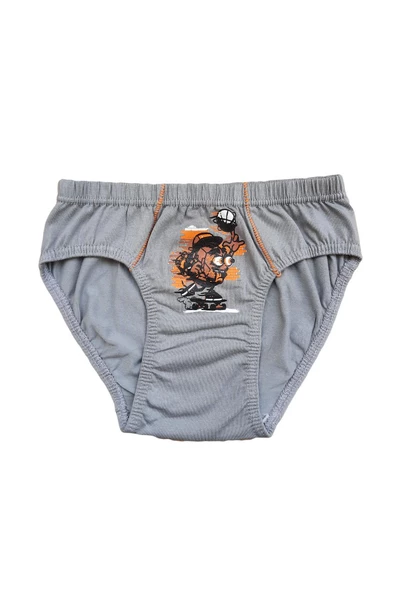 Tutku İç Giyim Erkek Çocuk Desenli Slip Külot 6 lı Paket - 3