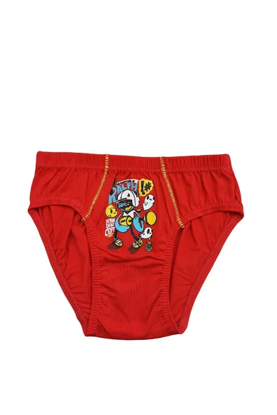 Tutku İç Giyim Erkek Çocuk Desenli Slip Külot 6 lı Paket - 5