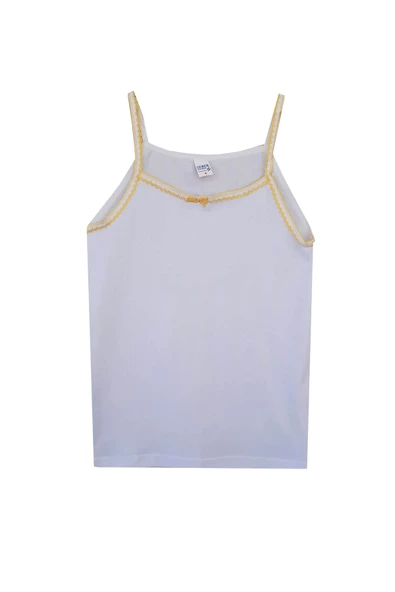 Seher Yıldızı İp Askılı Kız Çocuk Penye Pamuklu Atlet 6 Lı Paket - 9