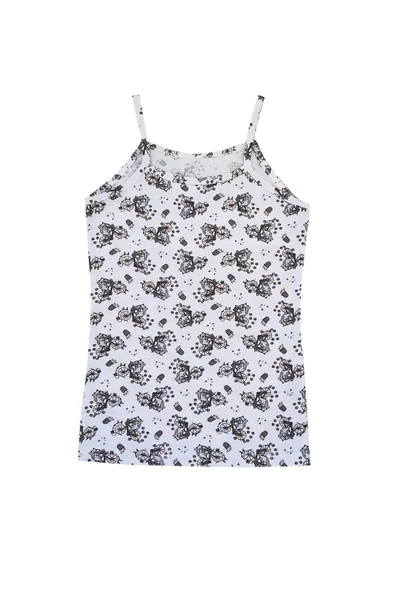 Tutku 6lı Kız Çocuk İp Askılı Atlet Empirme Pamuklu Renkli - Resim 7