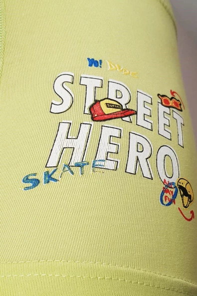 4lü Erkek Çocuk Boxer Pamuklu Renkli Rahat Karışık Paçalı Don lxx - 4