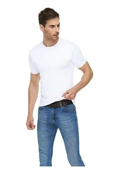 Tutku İç Giyim Elit Penye Sıfır Yaka Erkek Fanila Atlet - 2