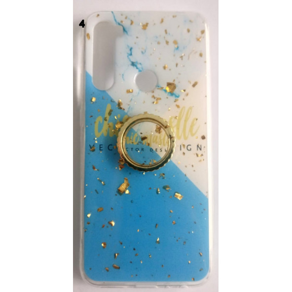 Xiaomi Redmi Note8 Pro Yüzüklü Simli Lüks Kılıf - 4