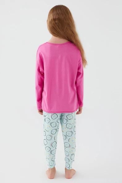 Roly Poly 3063 Pomme Apple Kız Çocuk Uzun Kol Pijama Takım - 10