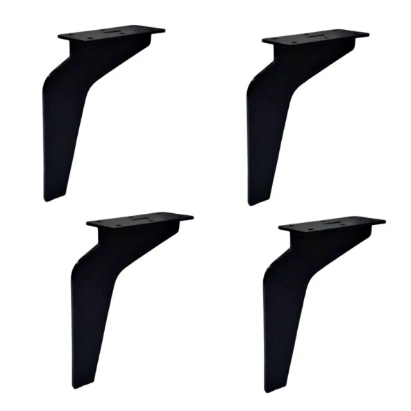 4 Adet Kartal Ayak Metal 17 cm Mat Siyah Mobilya Koltuk Ayağı