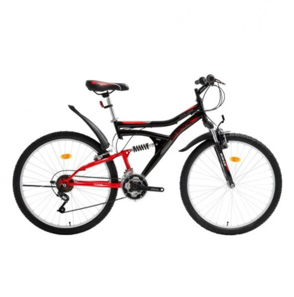 Bisan Mts4300 26 Jant Bisiklet-Mat Siyah Kırmızı