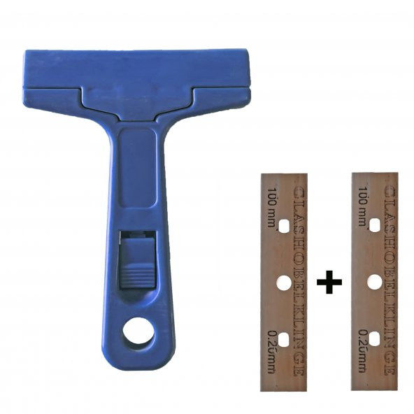 Aletçantam Cam Seramik Fayans Kazıyıcı Fırın Ocak Temizleyici Etiket Sökme kazıma Bıçağı (+1 yedekli) - 2