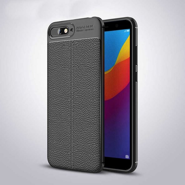 Huawei Y6 2018 Kılıf Zore Niss Silikon Kapak  Siyah