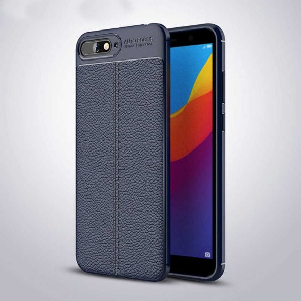 Huawei Y6 2018 Kılıf Zore Niss Silikon Kapak  Lacivert