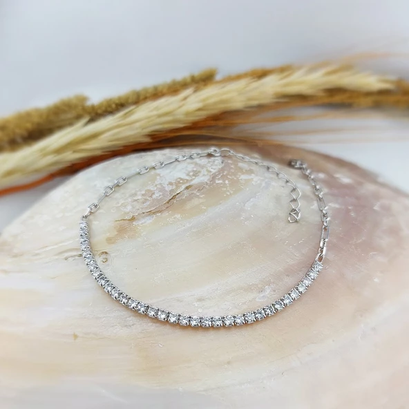 Vaoov 925 Ayar Gümüş Su Yolu Bileklik - Resim 2