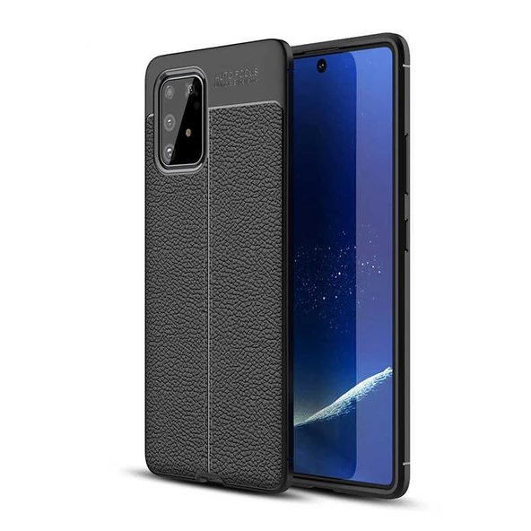 Galaxy A91 (S10 Lite) Kılıf Zore Niss Silikon Kapak  Siyah