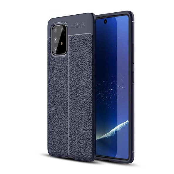 Galaxy A91 (S10 Lite) Kılıf Zore Niss Silikon Kapak  Lacivert