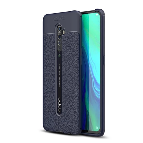 Oppo Reno 2Z Kılıf Zore Niss Silikon Kapak  Lacivert