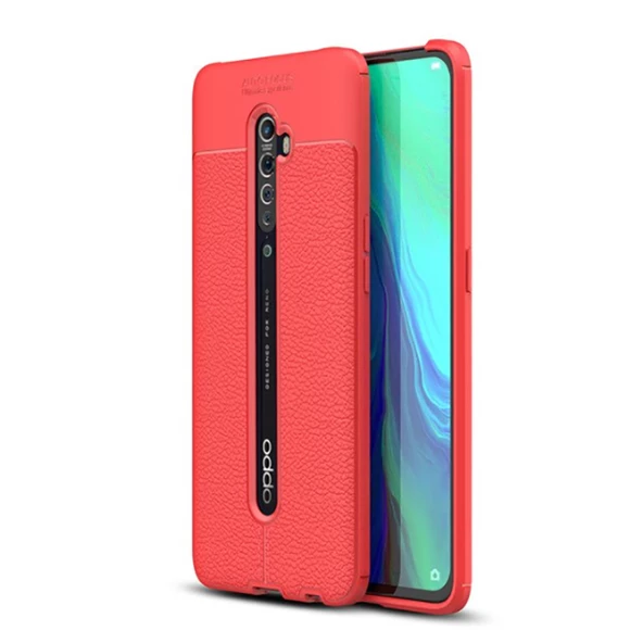 Oppo Reno 2Z Kılıf Zore Niss Silikon Kapak  Kırmızı