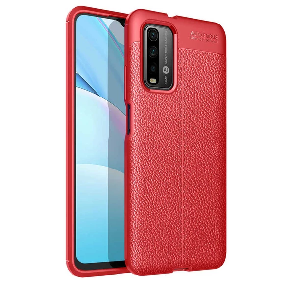 Xiaomi Redmi 9T Kılıf Zore Niss Silikon Kapak  Kırmızı