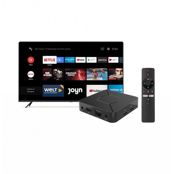 4K Android Tv Box / Sesli Komut & Google Asistan Prime Android Tv Box & Akılı Smart Kutu - 1