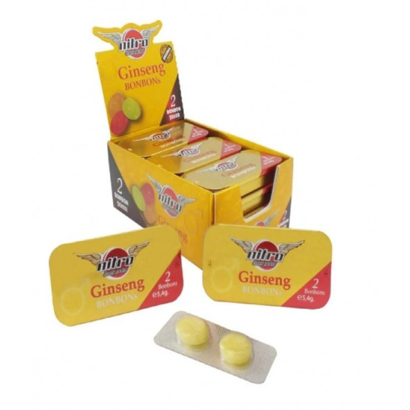 Nitromax Ginseng Bonbon 2'li 5.4 gr 12 adet - Resim 3
