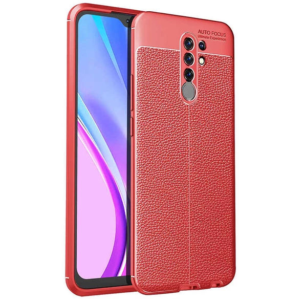 Xiaomi Redmi 9 Kılıf Zore Niss Silikon Kapak  Kırmızı