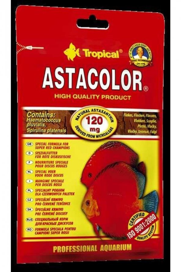 Tropical Astacolor 12gr Zarf Yem