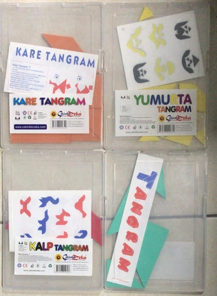 4'LÜ TANGRAM SETİ KUTU OYUNU