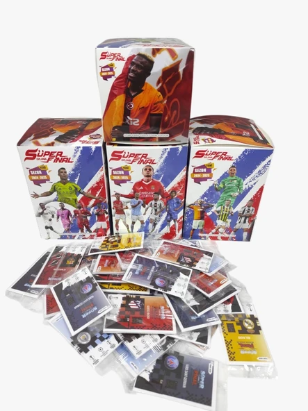 2025 sezonu Süper Final Mekanik Adamlar En Son Sezon Futbolcu Kartları 25 Paket 3lü (75 Kart) - 8