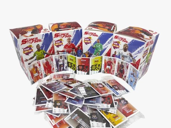 2025 sezonu Süper Final Mekanik Adamlar En Son Sezon Futbolcu Kartları 25 Paket 3lü (75 Kart) - 2