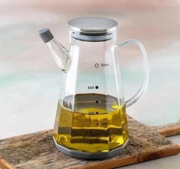 Acar 105 Metal Kapaklı Cam Yağdanlık - 700 ML