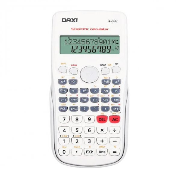Daxi X-800 Beyaz 240 Fonksiyonlu Bilimsel Hesap Makinesi