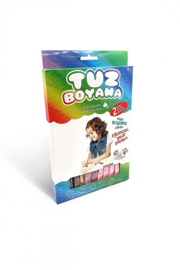 Kutulu Jenerik 2li Tuz Boyama , Eğitici Aktivite , Kum Boyama Oyunu KB-392