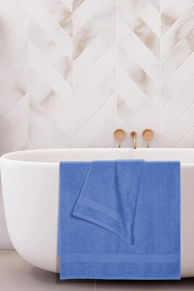 Kadın / Erkek Banyo Ve Baş Havlusu Hamam Seti %100 Pamuklu banyo Havlu Takımı - 7