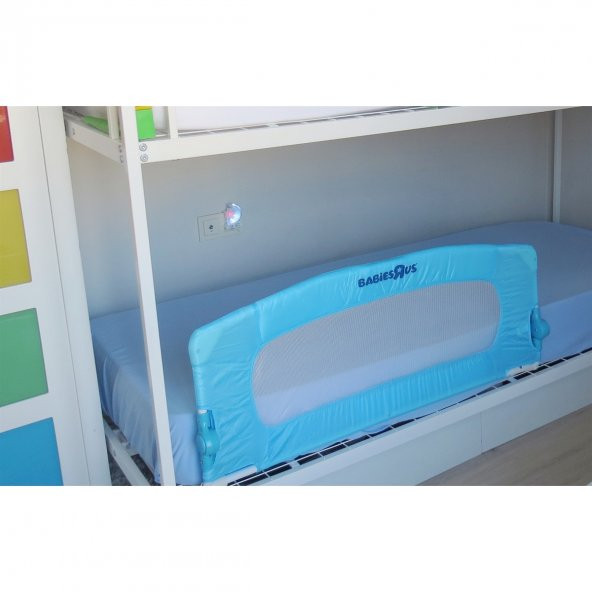 Babies R Us Katlanabilir Yatak Bariyeri MAVİ Katlanabilir Yatak Korkuluğu - 5