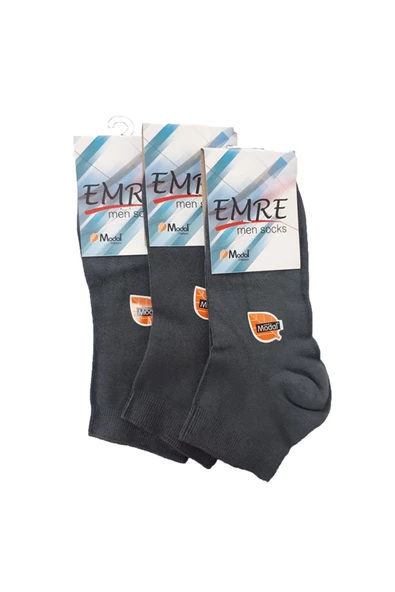 Emre Erkek Bambu Kısa Patik Çorap 12 Li Paket - 5