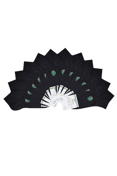 12li Emre Erkek Bambu Kısa Patik Çorap Yumuşak Dikişsiz Rahat - 2