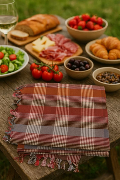 200X200 Cm Büyük Boy Sofra Bezi Piknik Masa Örtüsü - 2