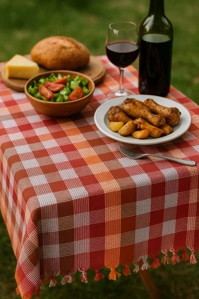 200X200 Cm Büyük Boy Sofra Bezi Piknik Masa Örtüsü - 3