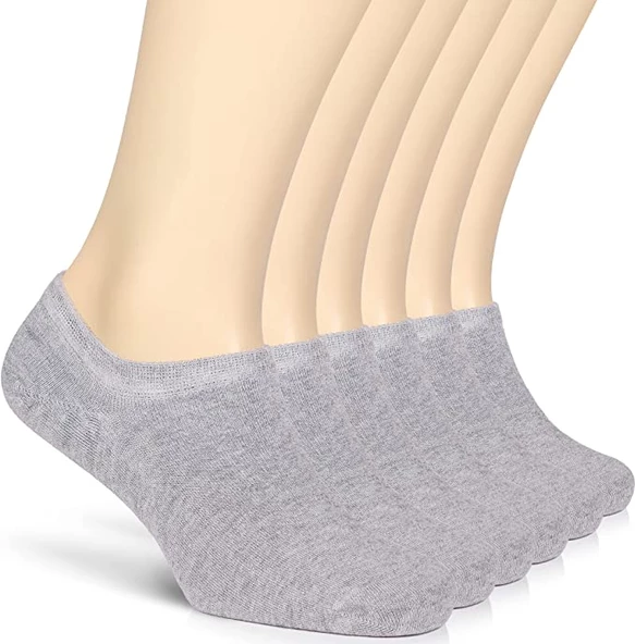 10lu Kadın Modal Görünmez Sneaker Çorap Dikişsiz Yumuşacık Kalite - 5