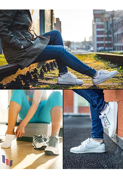 10lu Kadın Modal Görünmez Sneaker Çorap Dikişsiz Yumuşacık Kalite - 11