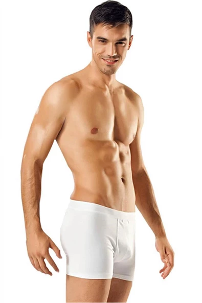 Tutku İç Giyim Pamuklu Likralı Erkek Boxer Paçalı Don 3 Lü Paket - 2