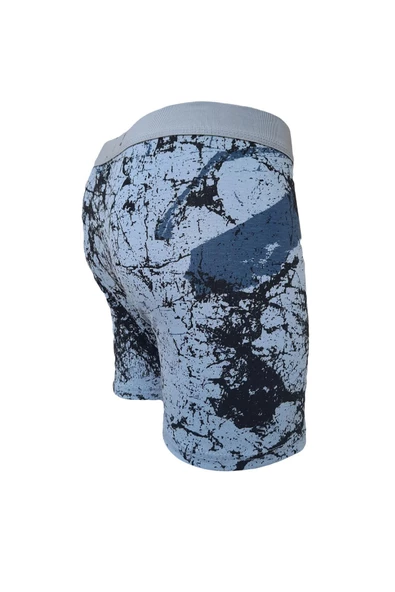 Tutku Erkek Boxer Desenli Likralı Pamuklu Boxer 5li Paket - 4