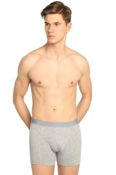 Tutku İç Giyim Pamuklu Likralı Erkek Boxer Paçalı Don 3 Lü Paket - 5