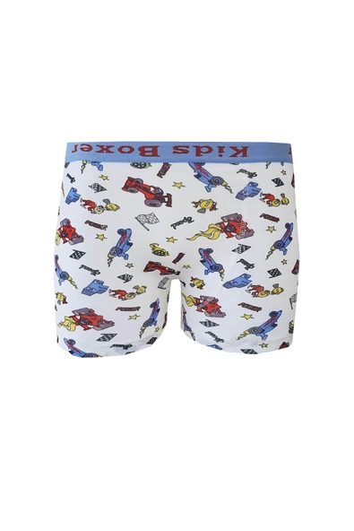 Sedef 12li Erkek Çocuk Renkli Empirme Baskılı Boxer Külot - 8
