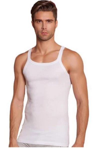 Berrak Erkek Askılı Atlet Kaşkorse Pamuklu Fanila Rahat - 3