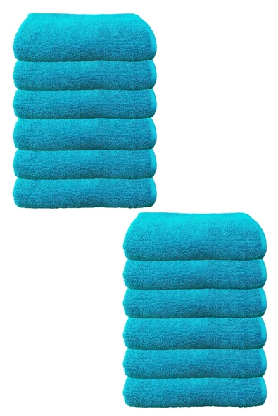 12li Paket Mikrofiber Boya Tutmayan Kuaför Saç Havlusu 50x90 Cm - 11