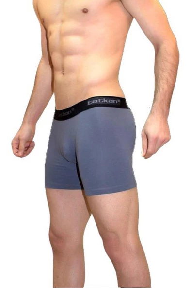 Tatkan Erkek Modal Likralı Spor Boxer Paçalı Don 5li Paket - 3