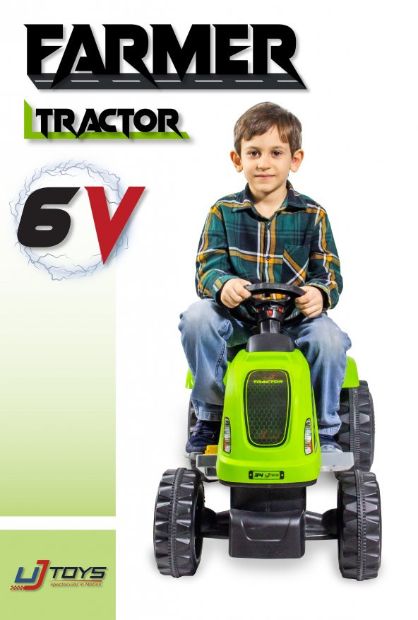 UJ Toys - AKÜLÜ 6V TRAKTÖR