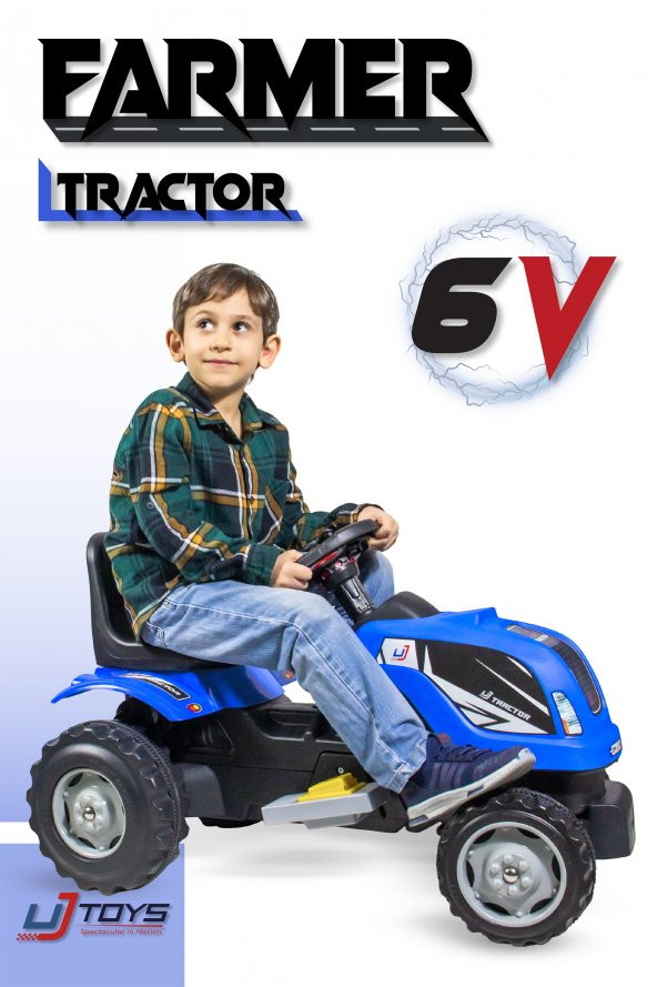 UJ Toys - AKÜLÜ 6V TRAKTÖR