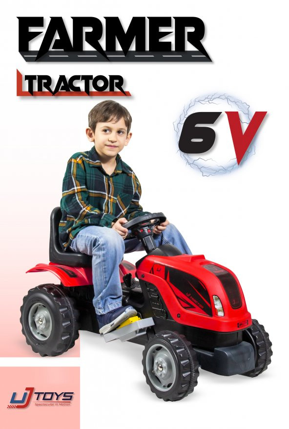 UJ Toys - AKÜLÜ 6V TRAKTÖR