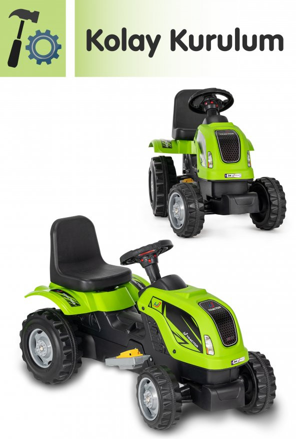 UJ Toys - AKÜLÜ KUMANDALI 6V TRAKTÖR - 2