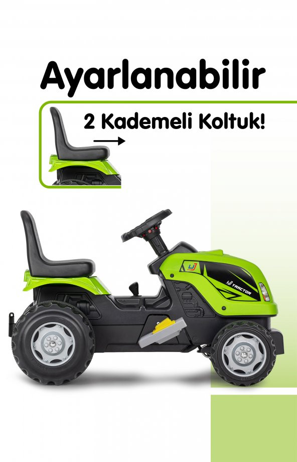 UJ Toys - AKÜLÜ KUMANDALI 6V TRAKTÖR - 3