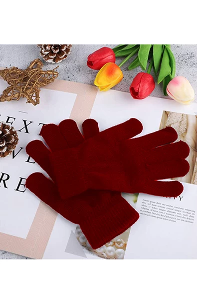 Erkek Kadın Kışlık Triko Eldiven Unisex Sıcak Kaliteli - 2